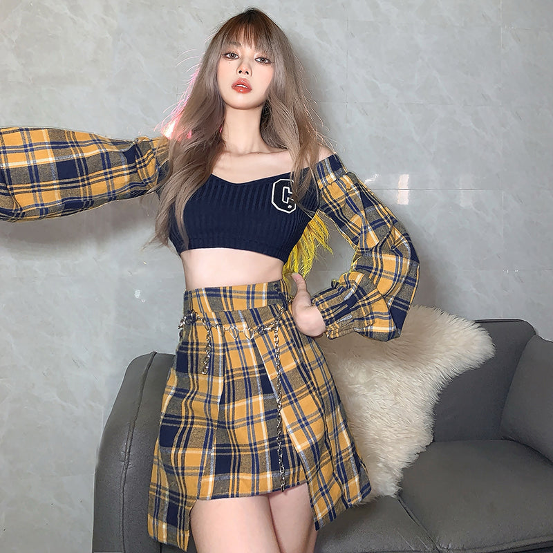 Retro Hot Girl Fashion Suit