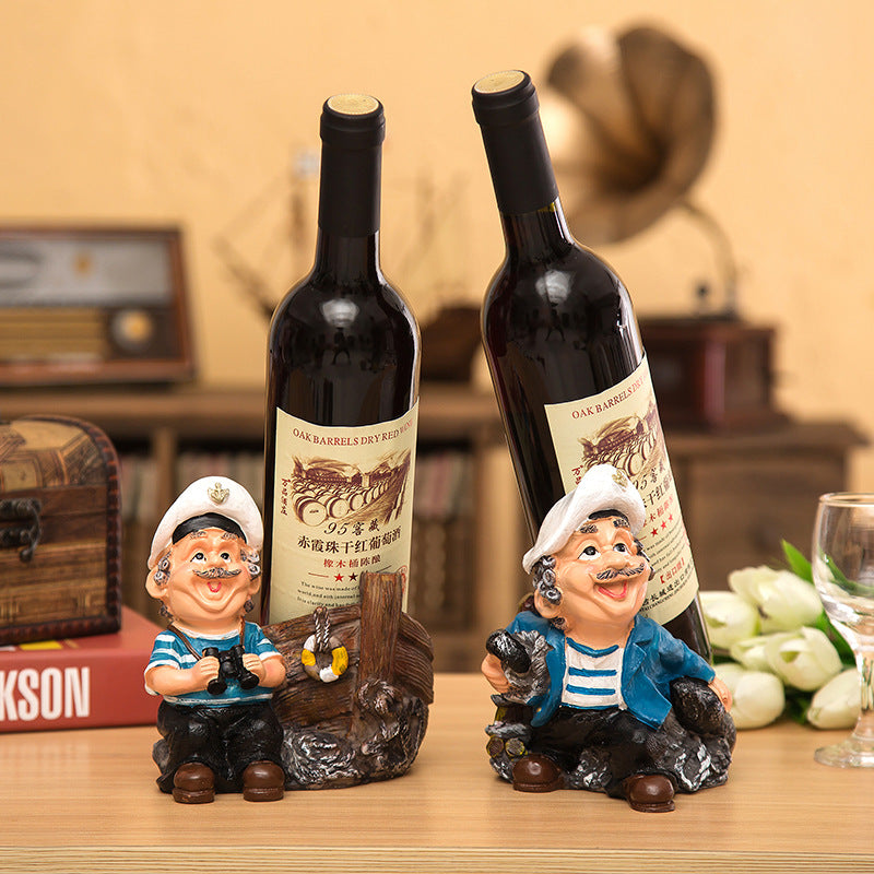 Chef Wine Rack Decoration