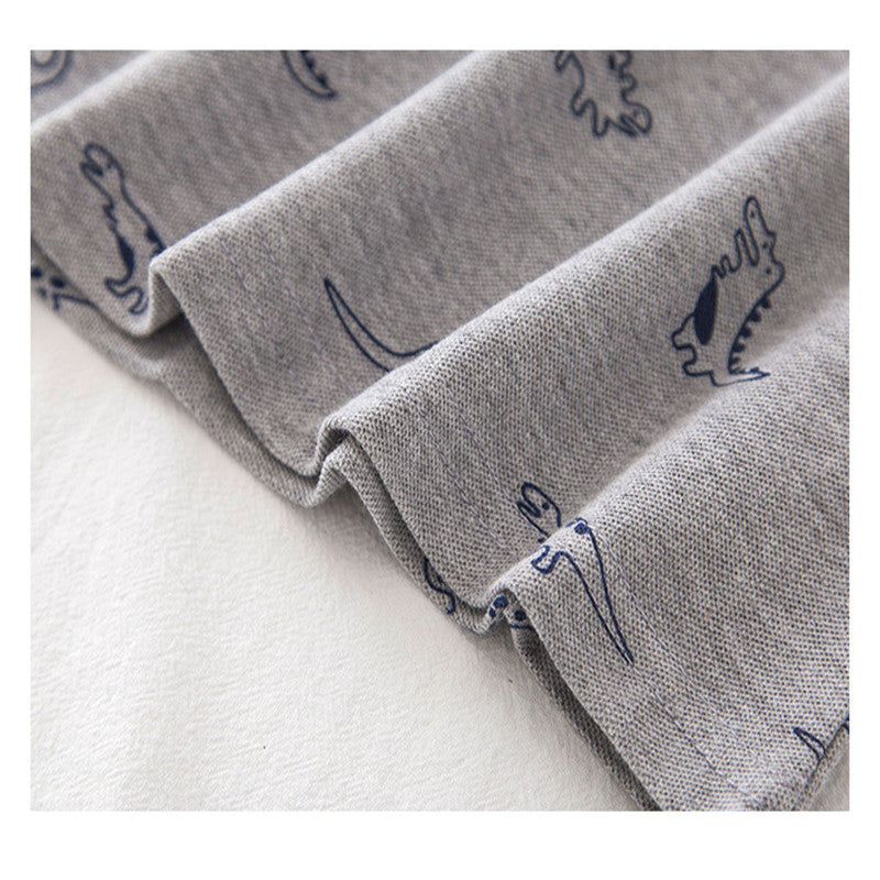 Cartoon Pattern Boys' Casual Summer T-Shirt