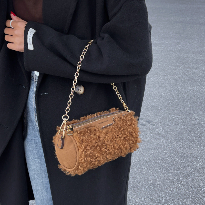 Lamb Plush Duffel Bag