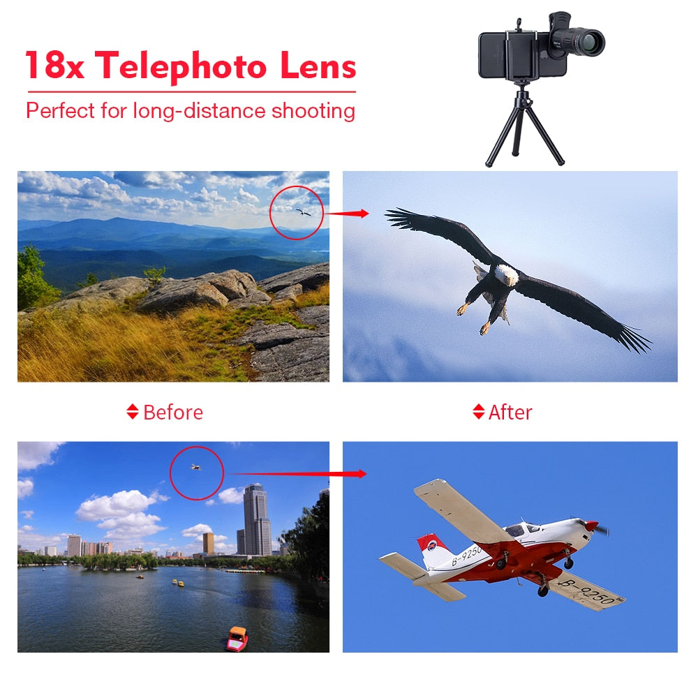 APEXEL Telescope Telephoto Lens - Zoom Lens for Smartphones