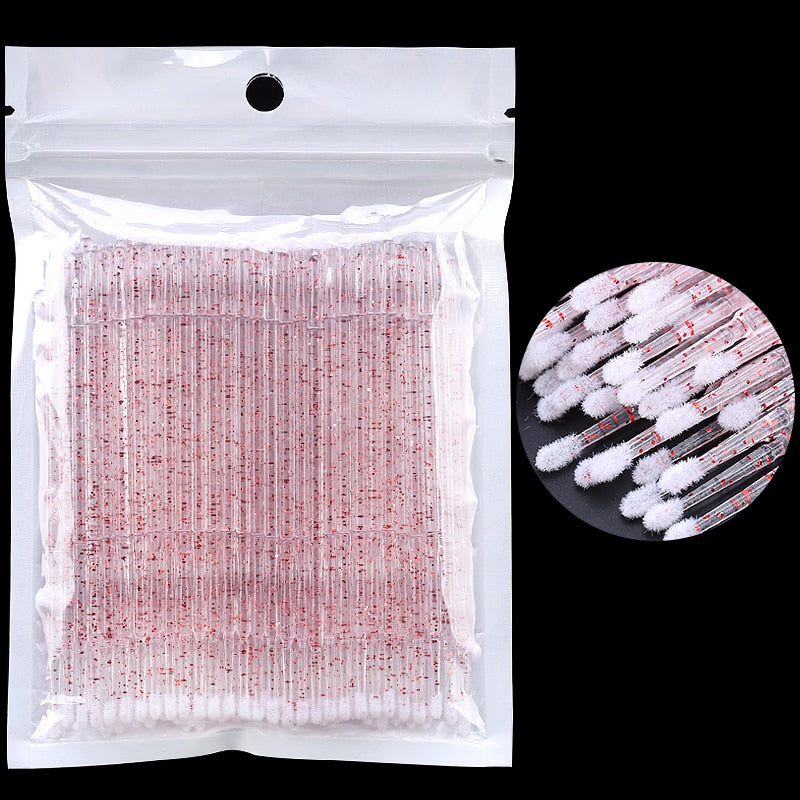 Disposable Eyelash Brushes and Swabs for Lash Extension Removal