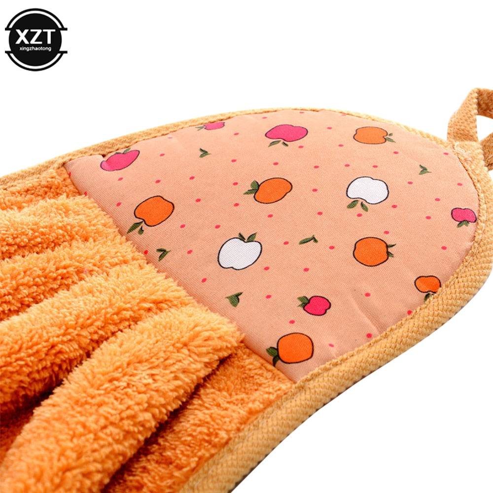 Coral Velvet Hand Towel