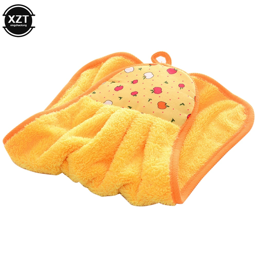 Coral Velvet Hand Towel