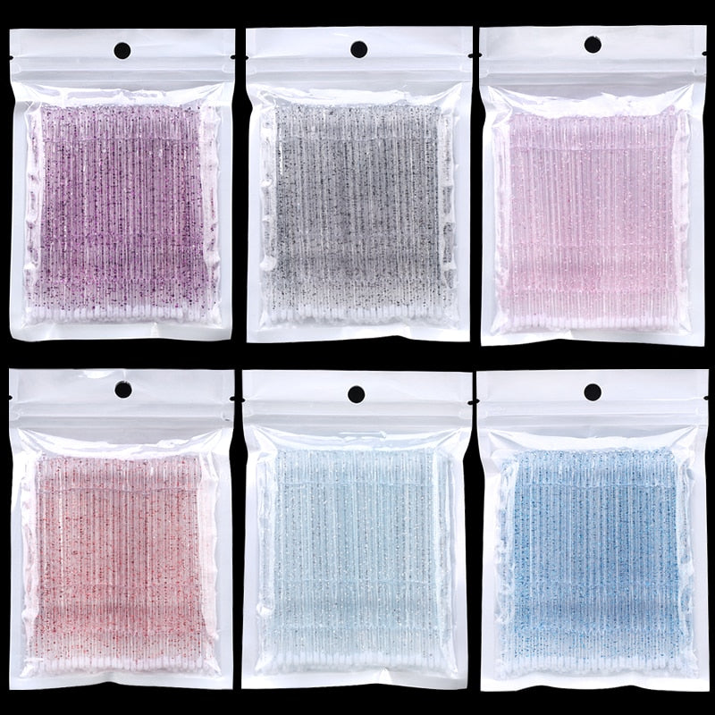 Disposable Eyelash Brushes and Swabs for Lash Extension Removal