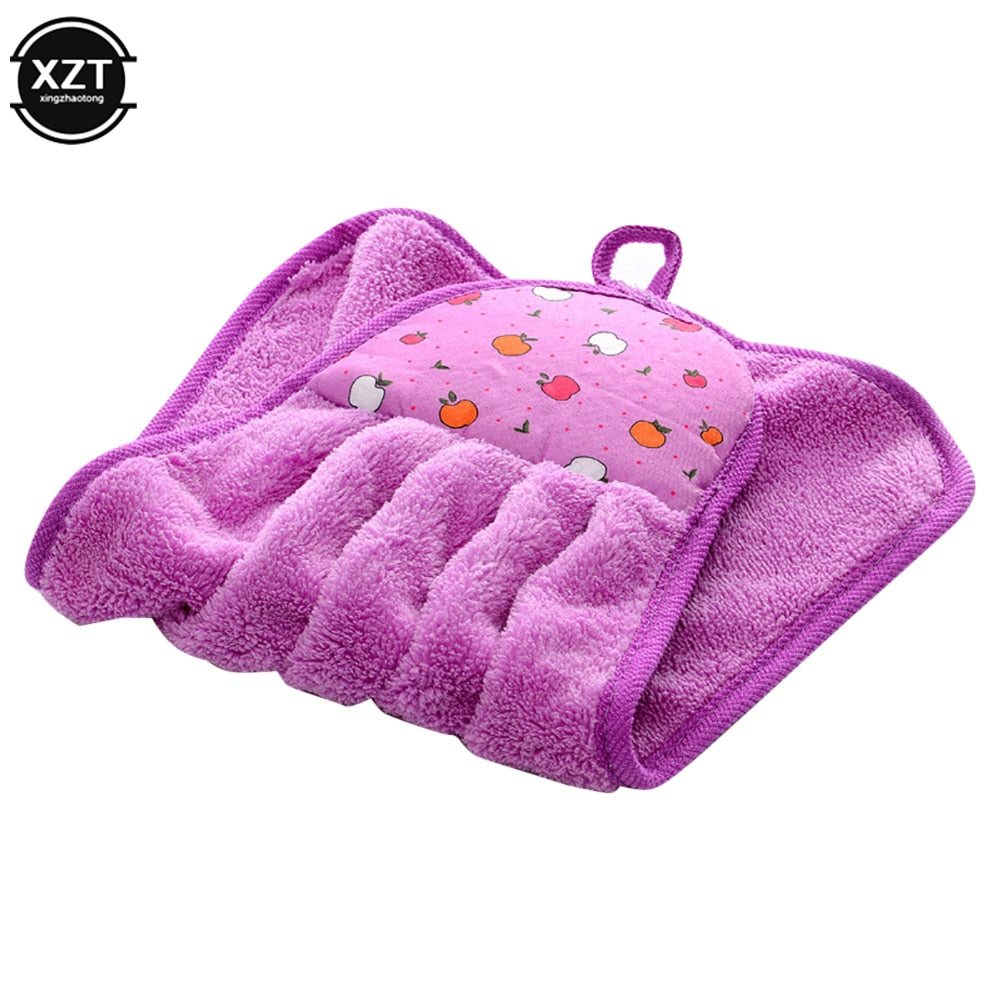Coral Velvet Hand Towel