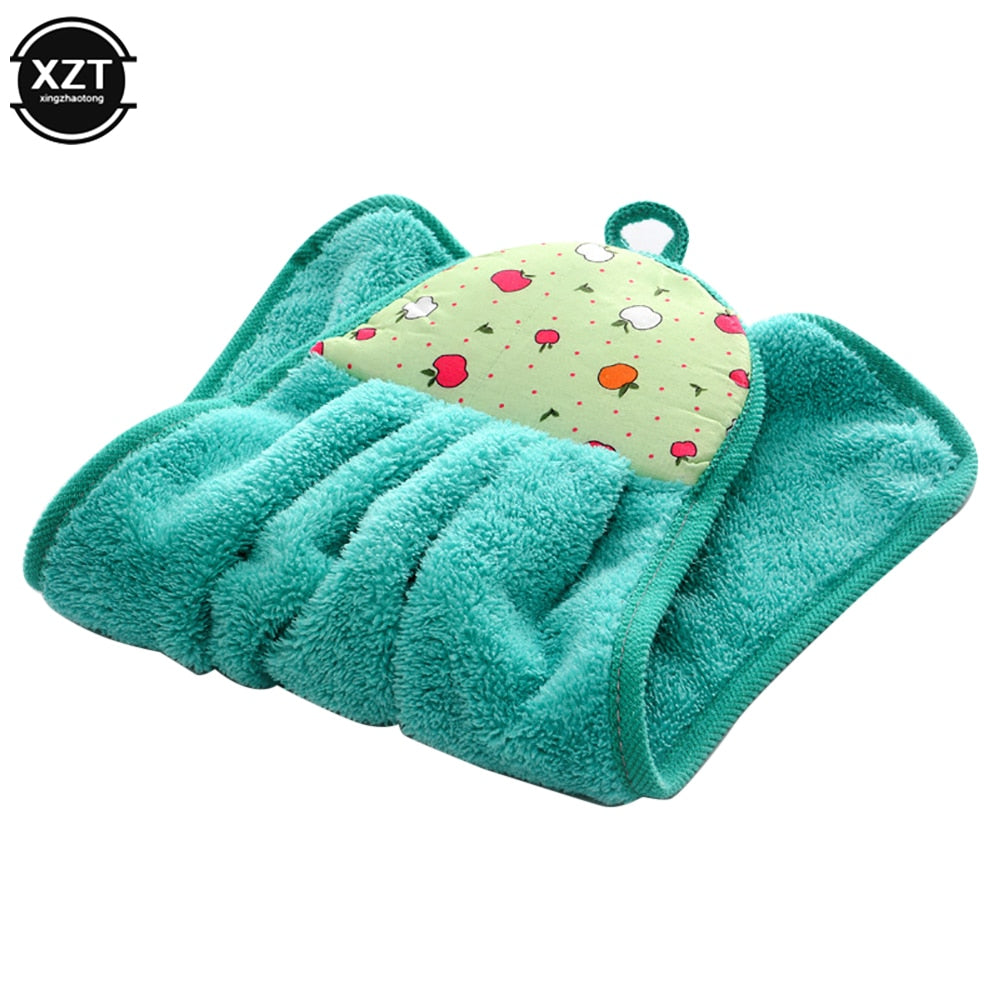 Coral Velvet Hand Towel