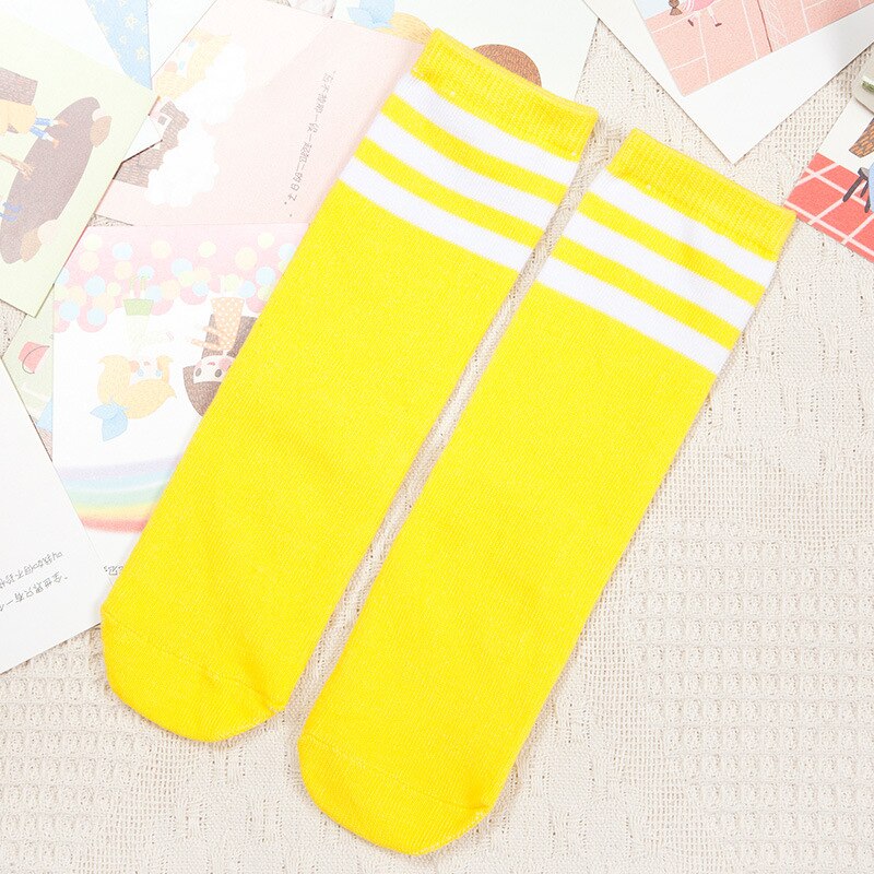 Football Striped Kids Knee High Socks