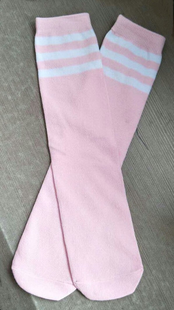 Football Striped Kids Knee High Socks