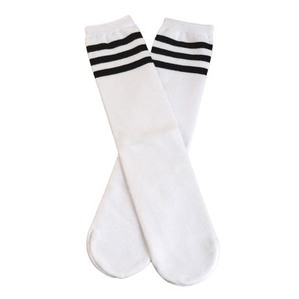Football Striped Kids Knee High Socks