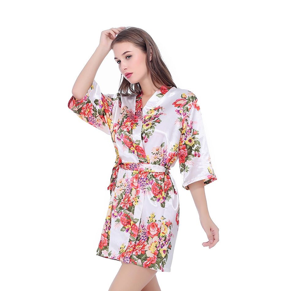 Silk Satin Robe for Women
