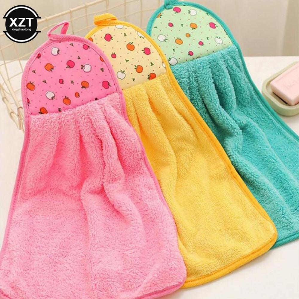 Coral Velvet Hand Towel