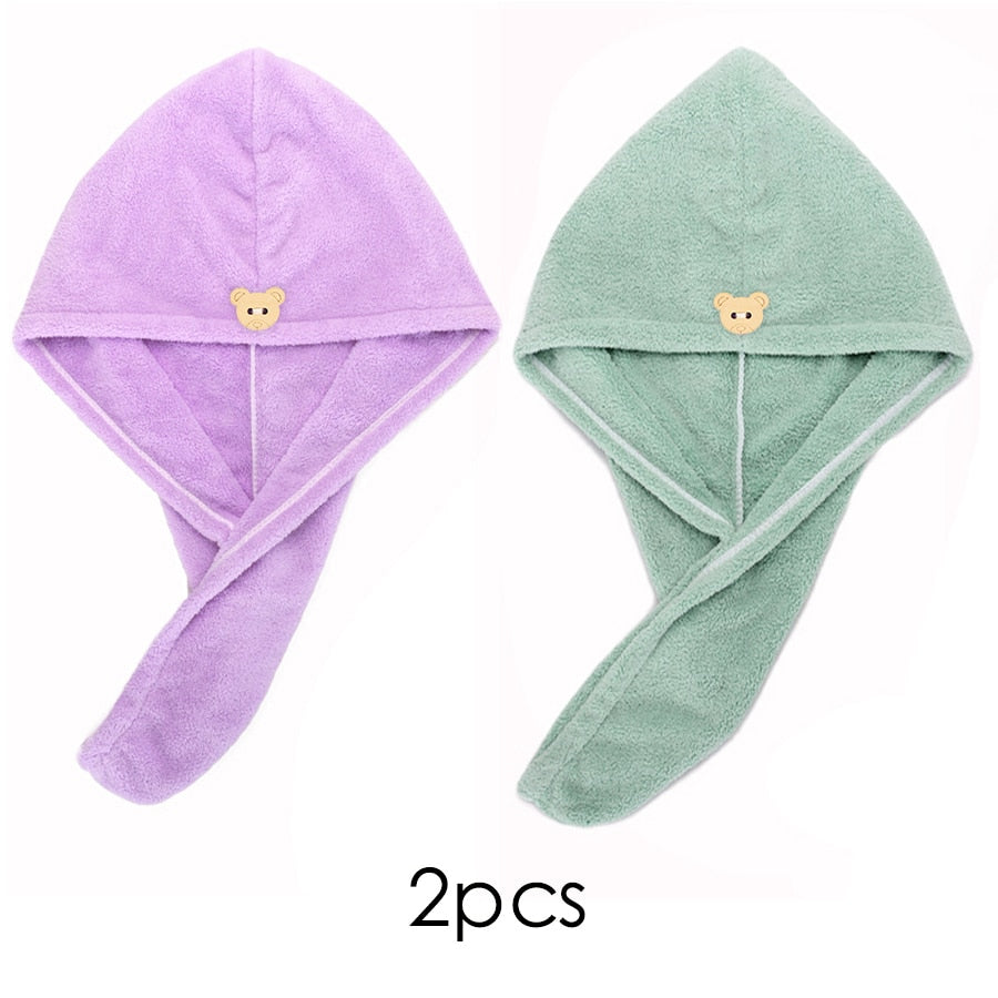 Quick-Dry Hair Towel Cap