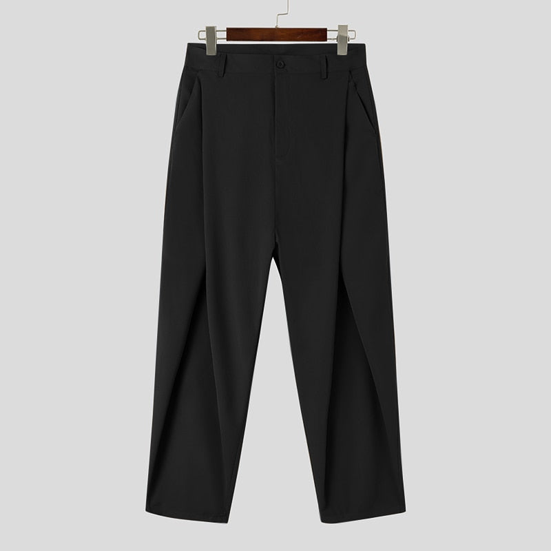 Cross Pleated Pants for Men