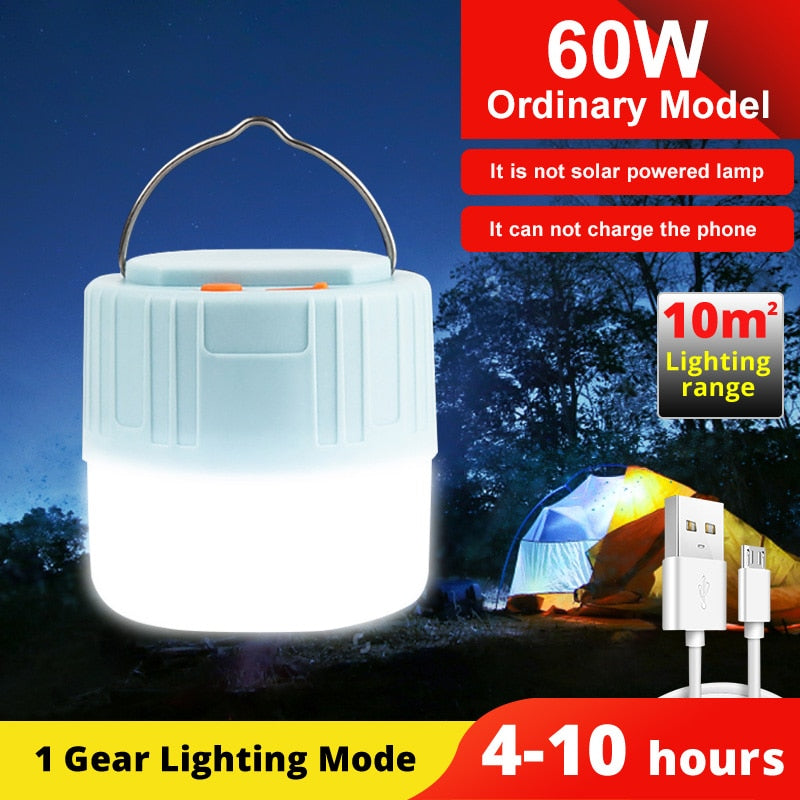 Solar LED Camping Light Bulb