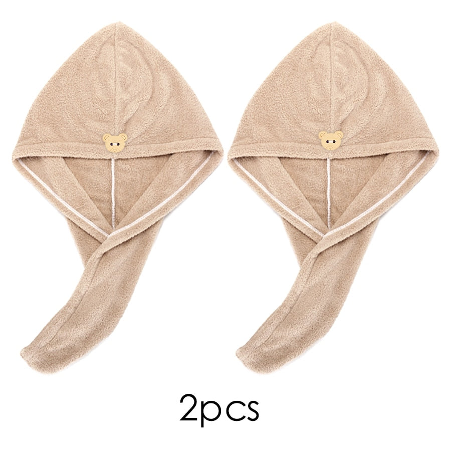 Quick-Dry Hair Towel Cap