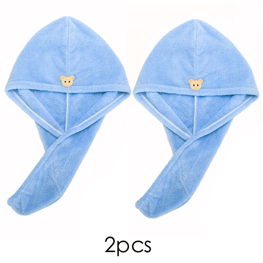 Quick-Dry Hair Towel Cap