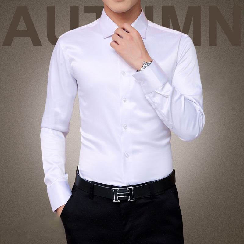 Plus Size Men's Luxury Wedding Shirt