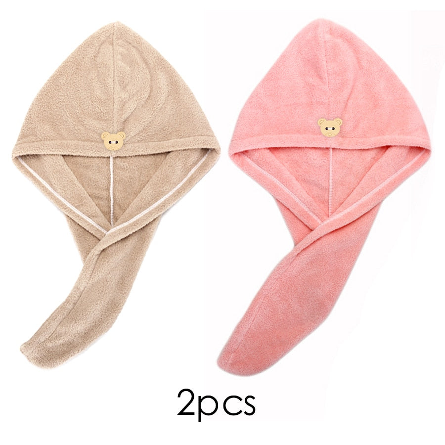 Quick-Dry Hair Towel Cap