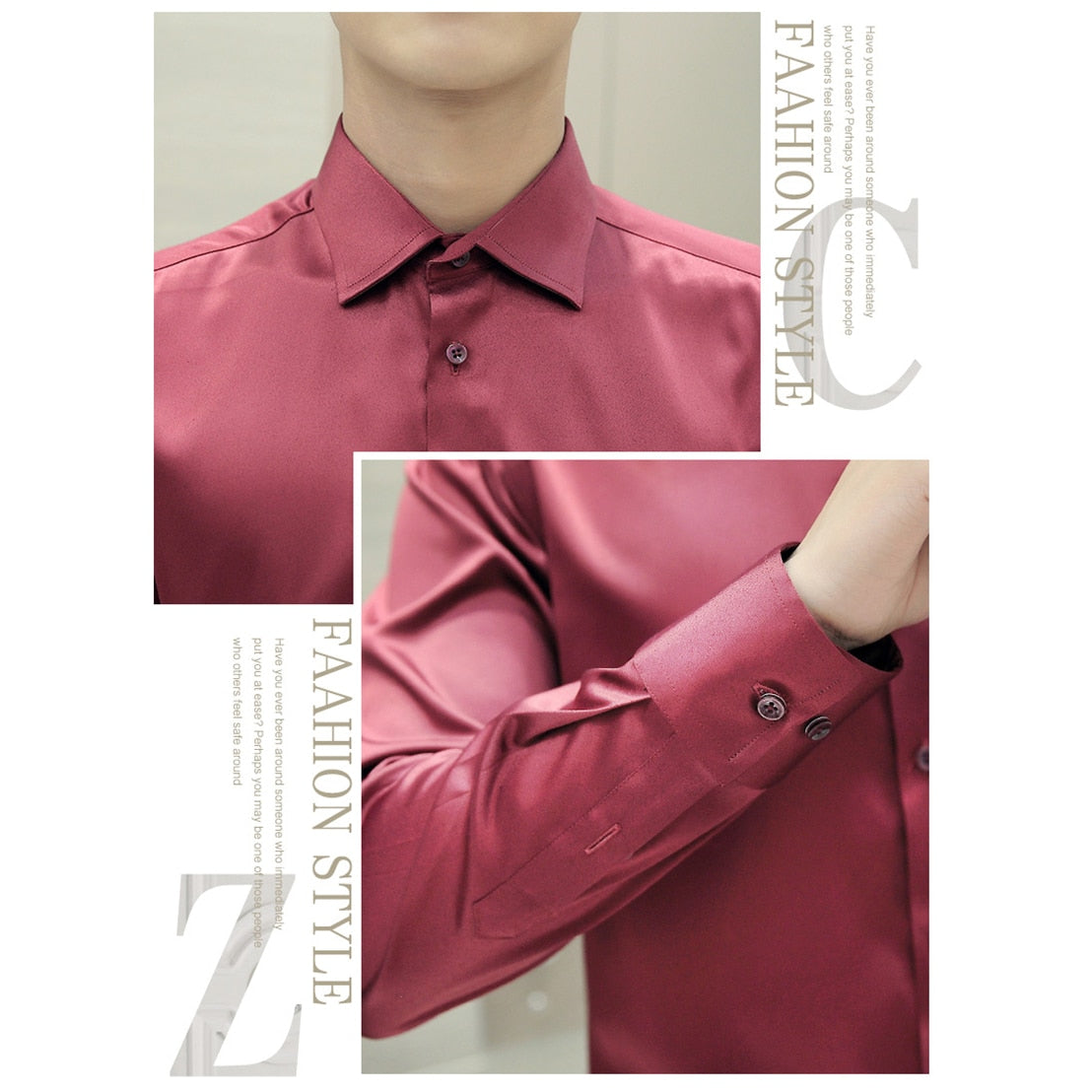Plus Size Men's Luxury Wedding Shirt