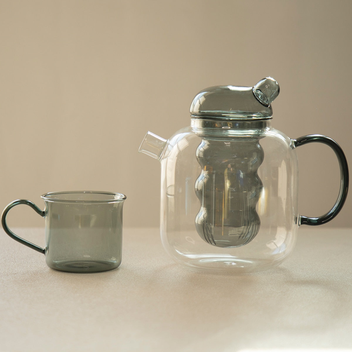 Glass Pitcher Cute Teapot Set