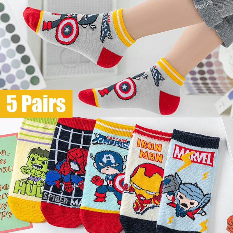 Marvel Kids Cartoon Socks