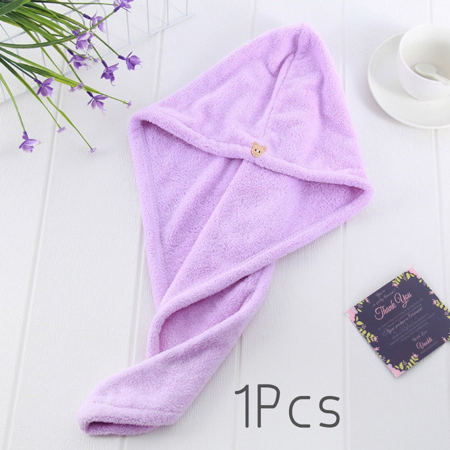 Quick-Dry Hair Towel Cap