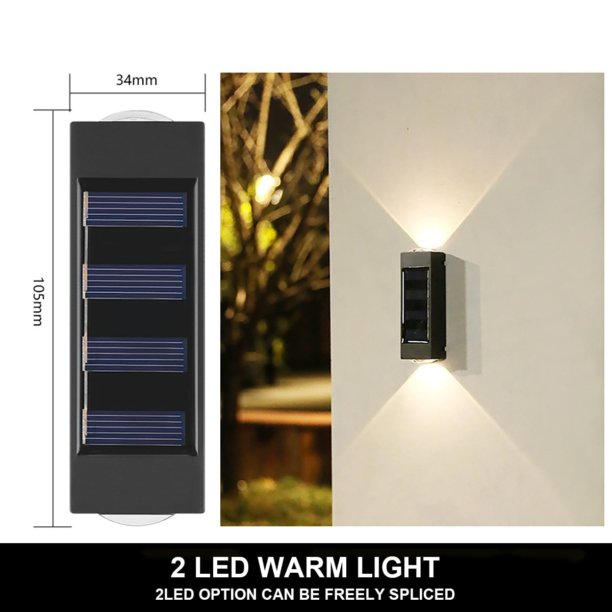 Solar Outdoor Wall Lamp