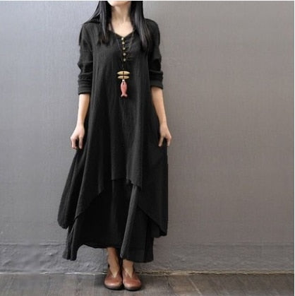 Vintage Ethnic Maxi Dress - Indian/Pakistani Style