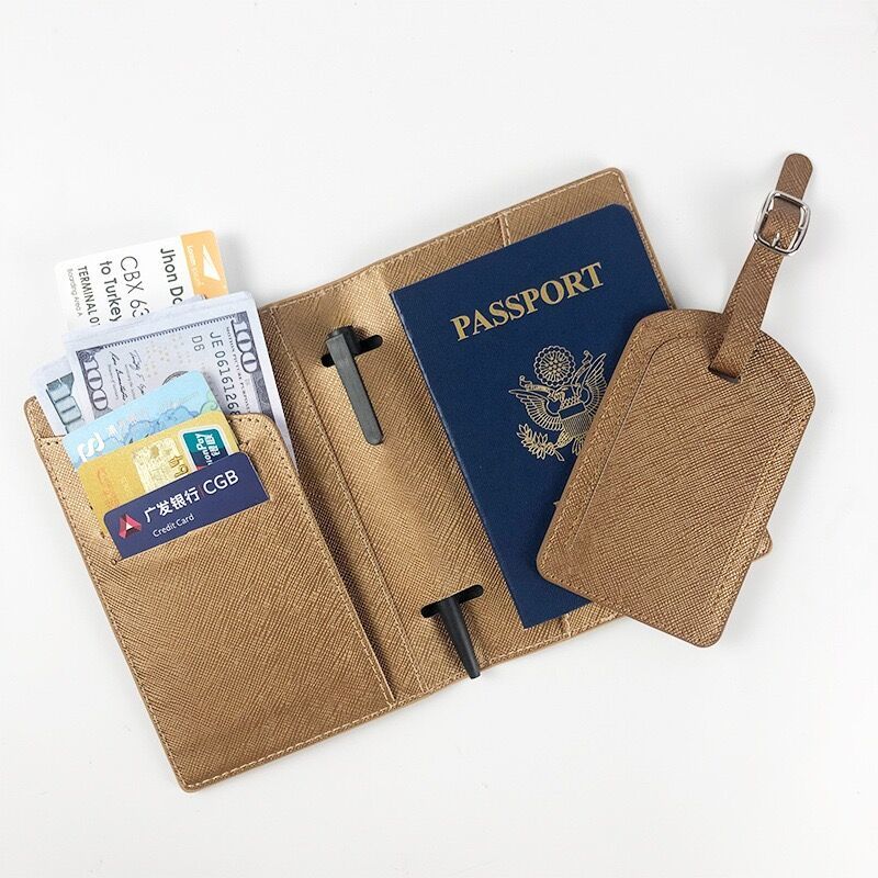 Custom Leather Passport Holder