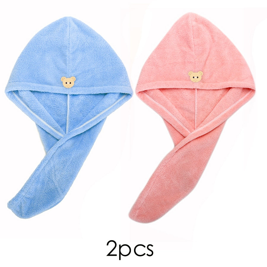 Quick-Dry Hair Towel Cap
