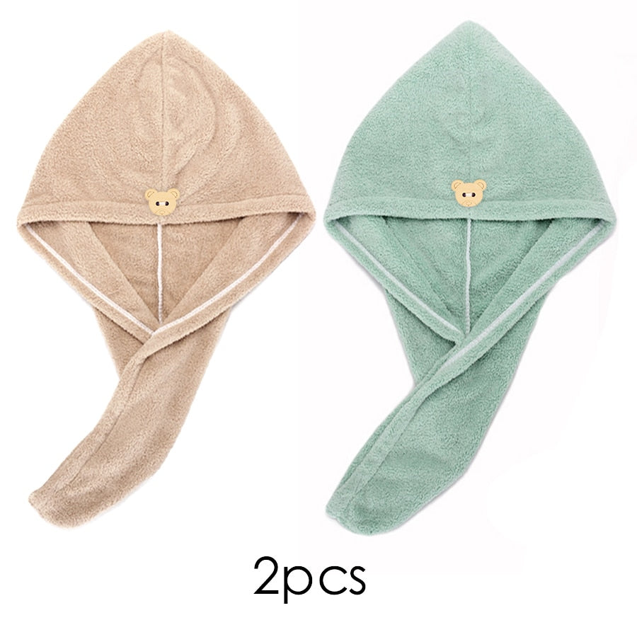 Quick-Dry Hair Towel Cap