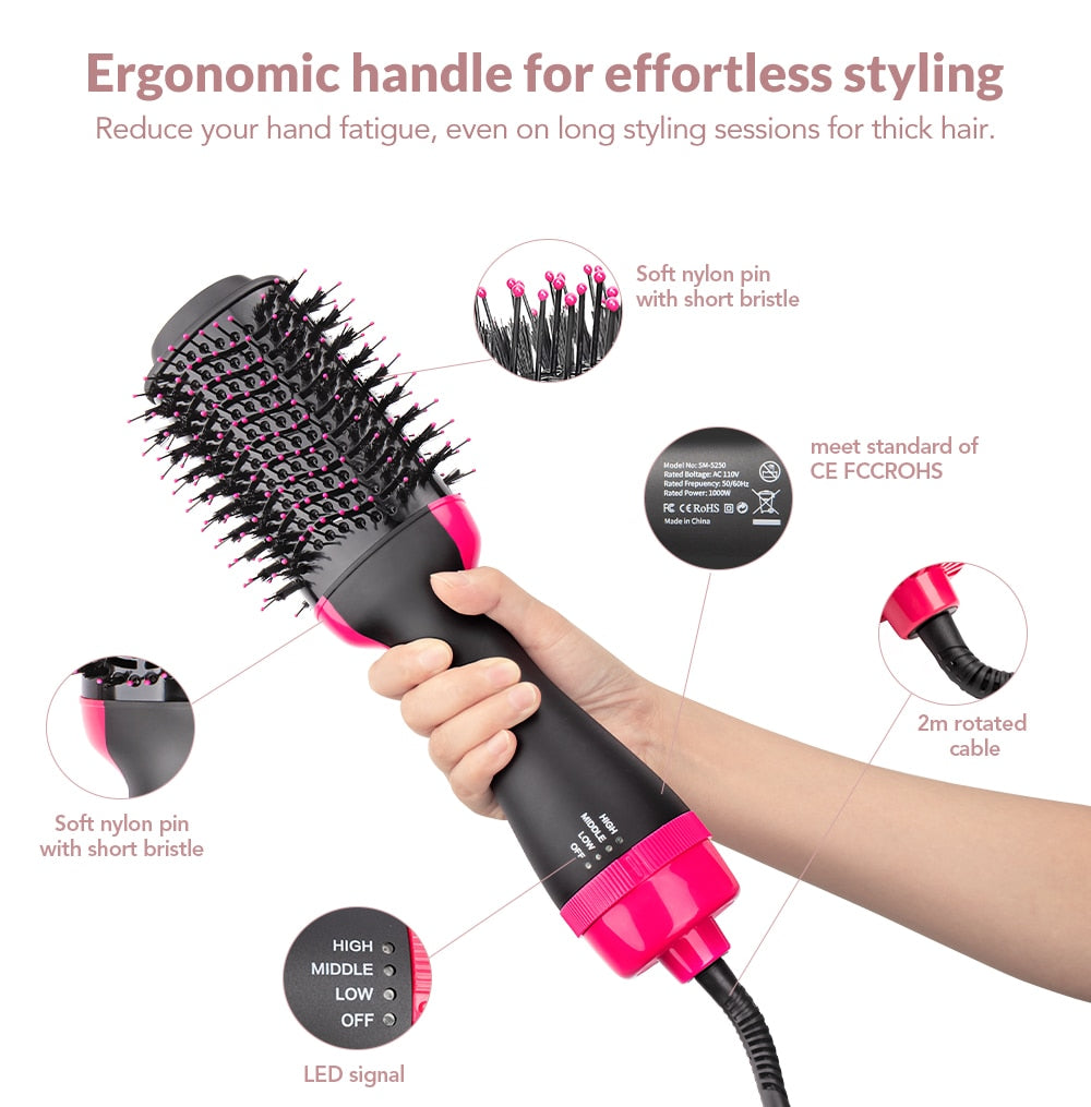 Multi-Function Hot Air Brush Styler