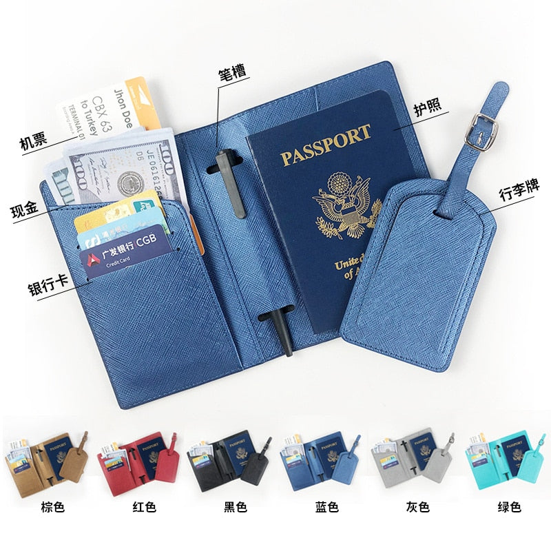 Custom Leather Passport Holder