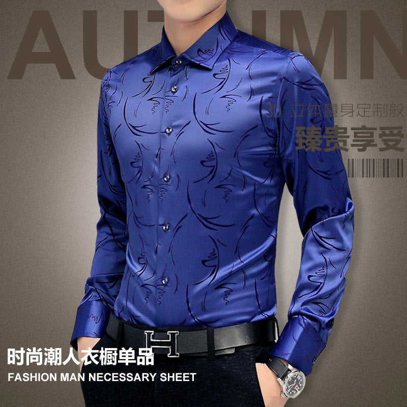 Plus Size Men's Luxury Wedding Shirt