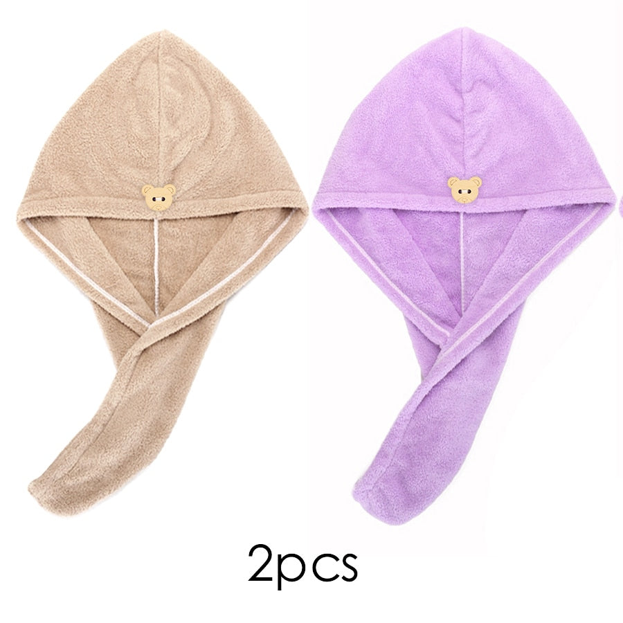 Quick-Dry Hair Towel Cap