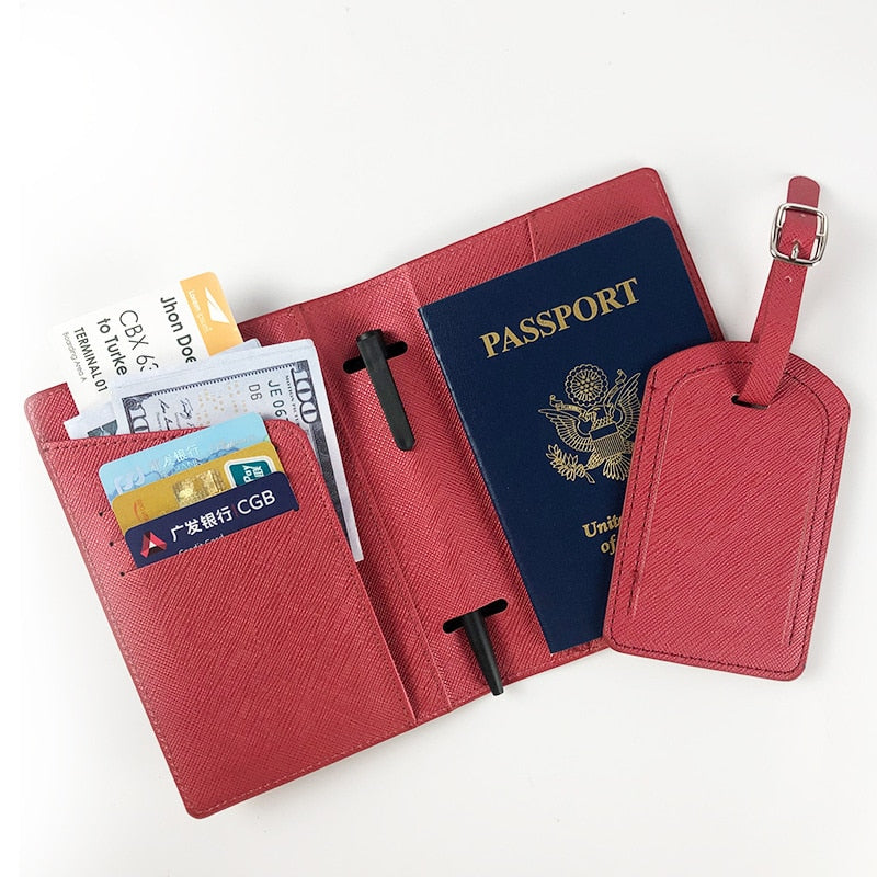 Custom Leather Passport Holder