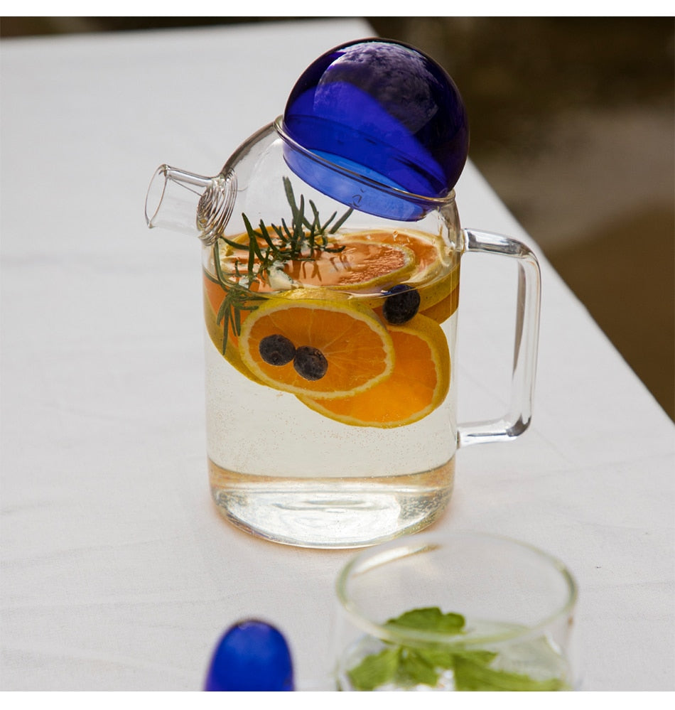 Glass Pitcher Cute Teapot Set