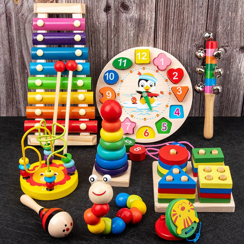 Math and Puzzle Montessori Baby Toys for Toddlers