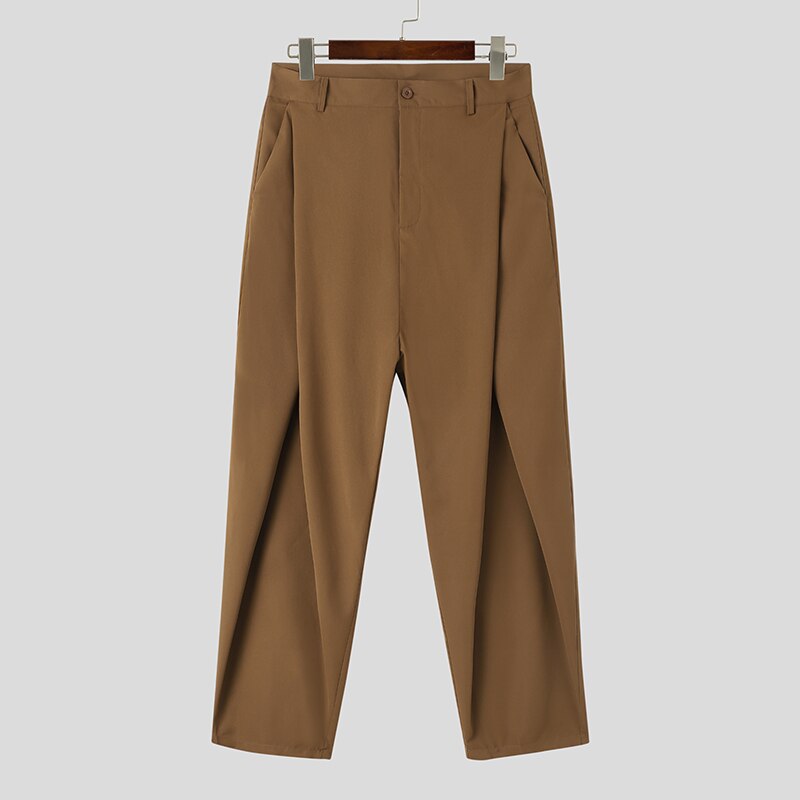 Cross Pleated Pants for Men
