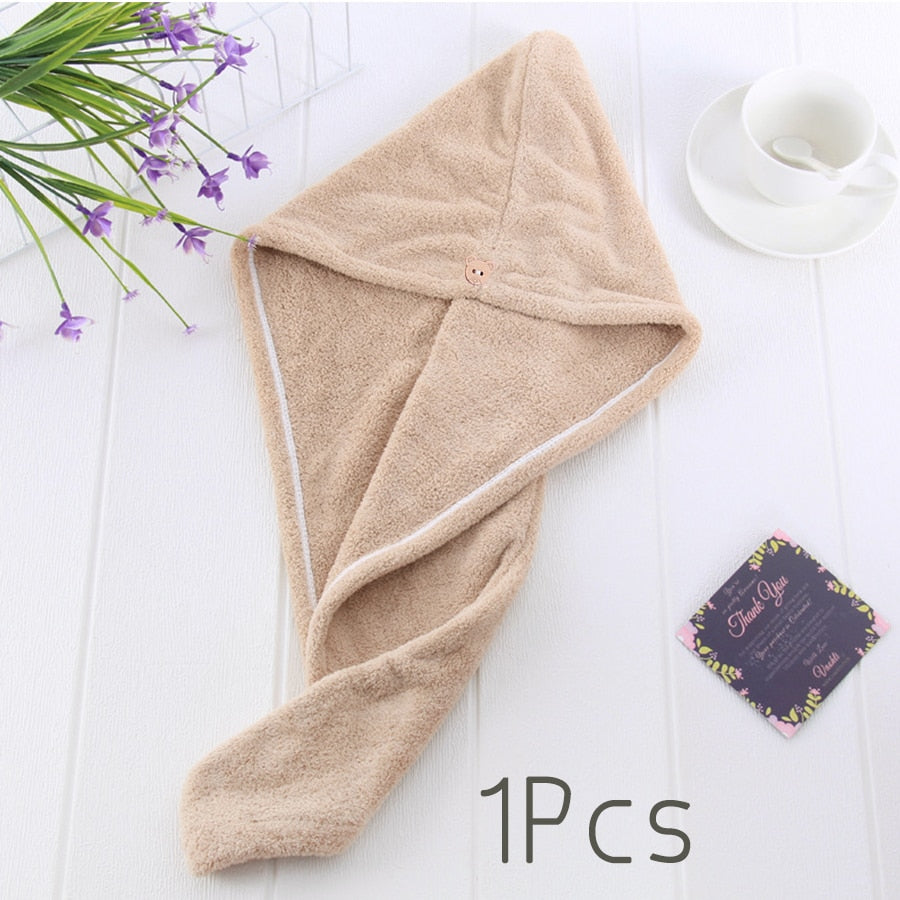 Quick-Dry Hair Towel Cap