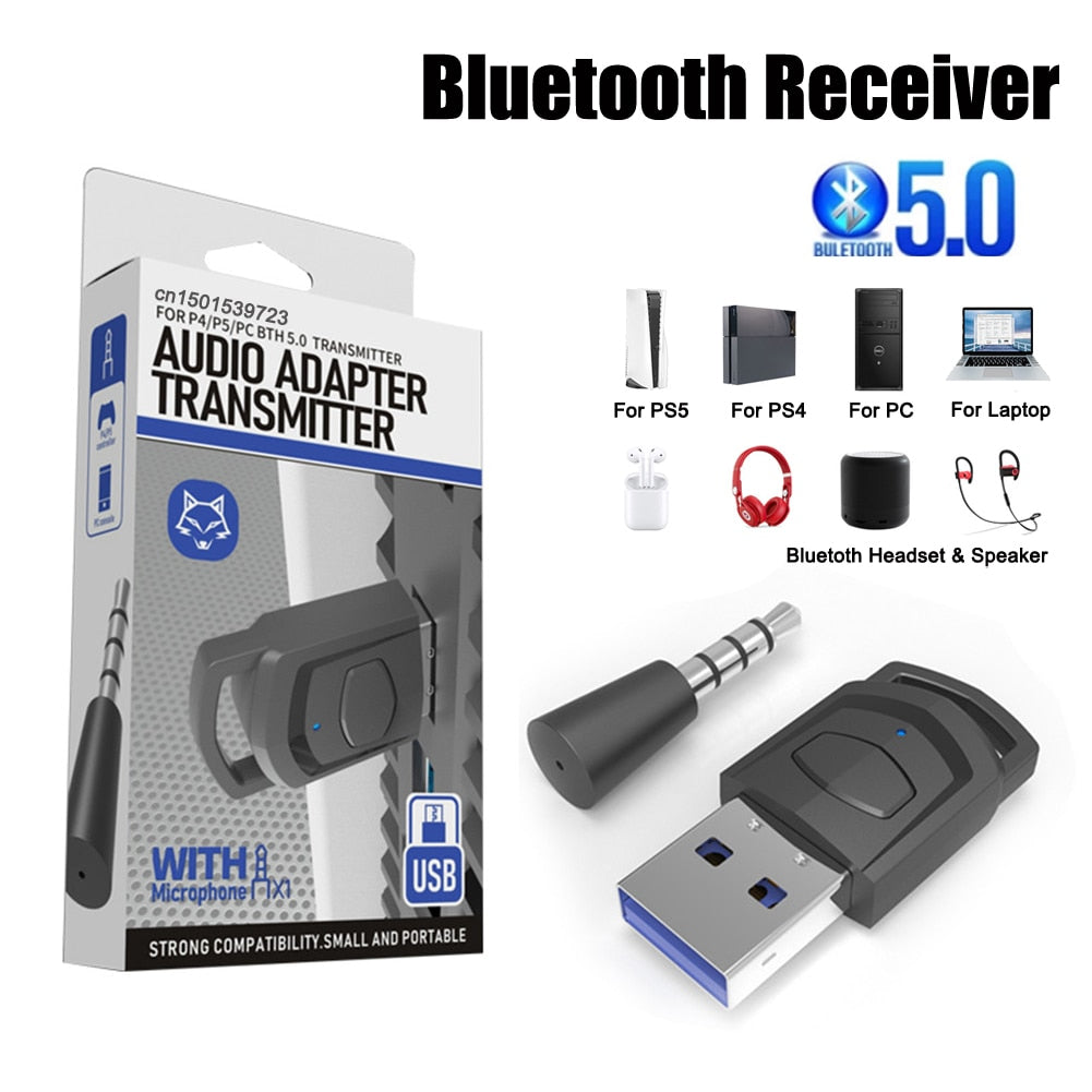 Wireless Headphone Adapter for Sony PS5/PS4
