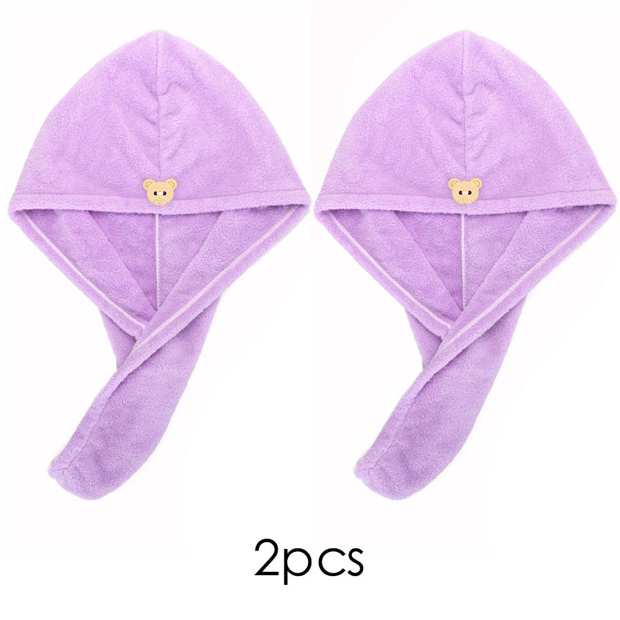 Quick-Dry Hair Towel Cap
