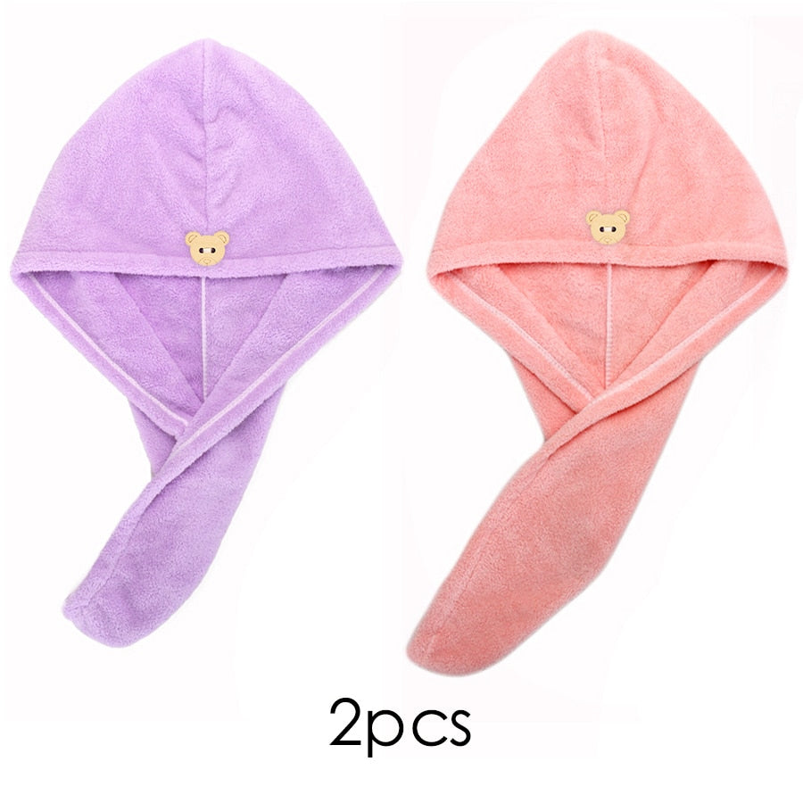 Quick-Dry Hair Towel Cap