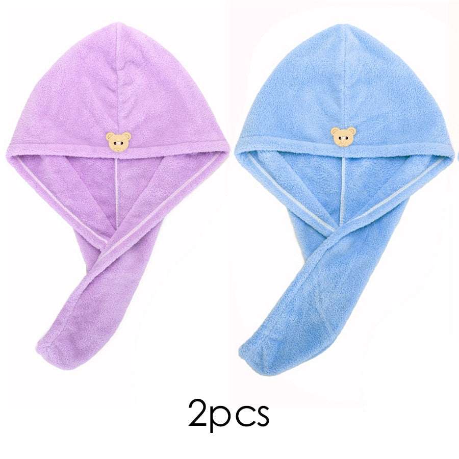 Quick-Dry Hair Towel Cap