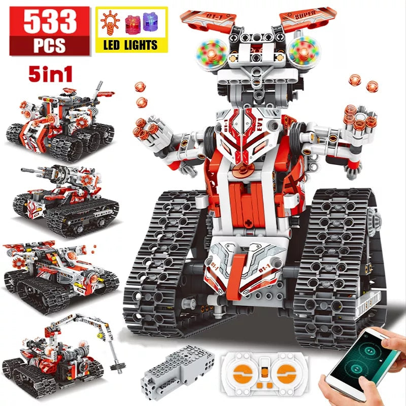 STEM RC Deformed Robot Car Building Blocks