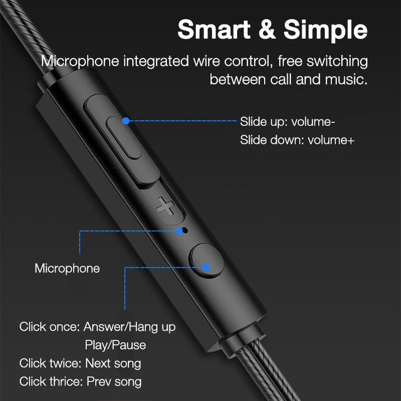 OLAF Wired Headphones with Microphone