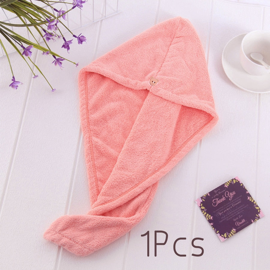 Quick-Dry Hair Towel Cap