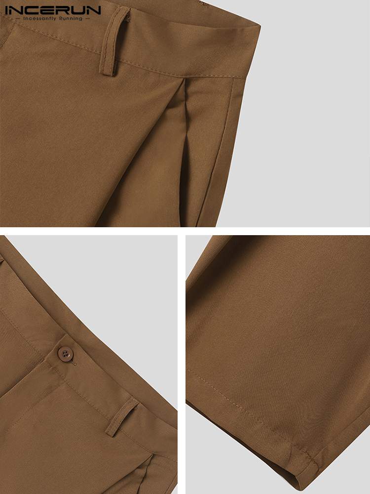 Cross Pleated Pants for Men
