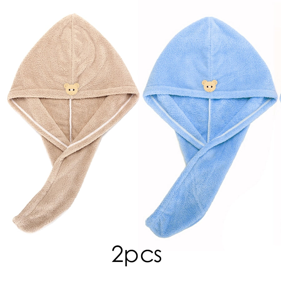 Quick-Dry Hair Towel Cap